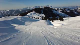 Last Run Direttissima Jufen Slope, KitzSki, Kitzbühel, Tyrol, Austria [4K]