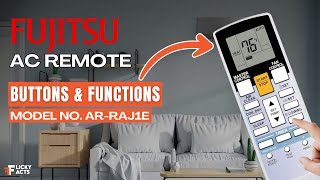 Fujitsu AC Remote Buttons & Functions (Model No: AR-RAJ1E) | Heat Pump Remote Guide