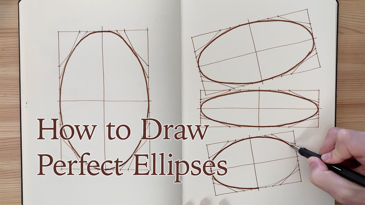 How To Draw Perfect Ellipses - YouTube