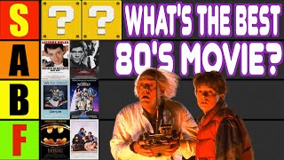 TIER LIST! Ranking The Best 80's Movies | What's The Best Film From The 1980s | Movie Podcast