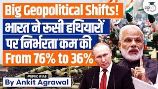 India Reduces Dependence on Russian Arms Amid Tensions with China & Pakistan | UPSC Mains