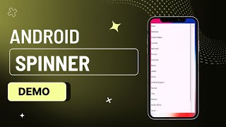 Spinner Demo in Android Studio using Java | Step-by-Step Guide!