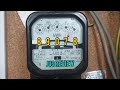 how to read a old electric meter analogue display