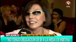 Mirtha destrozó a Nora Cárpena