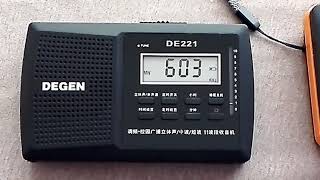 FOUR DEGEN RADIOS AND 603 KHz. (DEGEN DE29/DEGEN DE321/DEGEN DE-221 and DEGEN DE333)