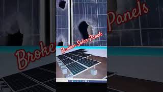 Broken Solar panel | Whole solar rooftop system damaged 😭