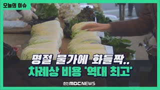 명절 물가에 화들짝.. 차례상 비용 '역대 최고'