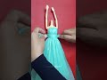 How to make dress for barbie | The sound of plastic bag # Short