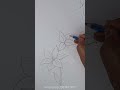 🔥🔥 Flower  Drawing Technique #drawingbasics #flowers #shorts #shortsfeed #drawing #sketching