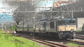 2024年7月30日　D51 498 試運転は続く　蒸気機関車 D51 498＋12系 客車5両＋電気機関車 EF64 1001　JR上越線 高崎→水上