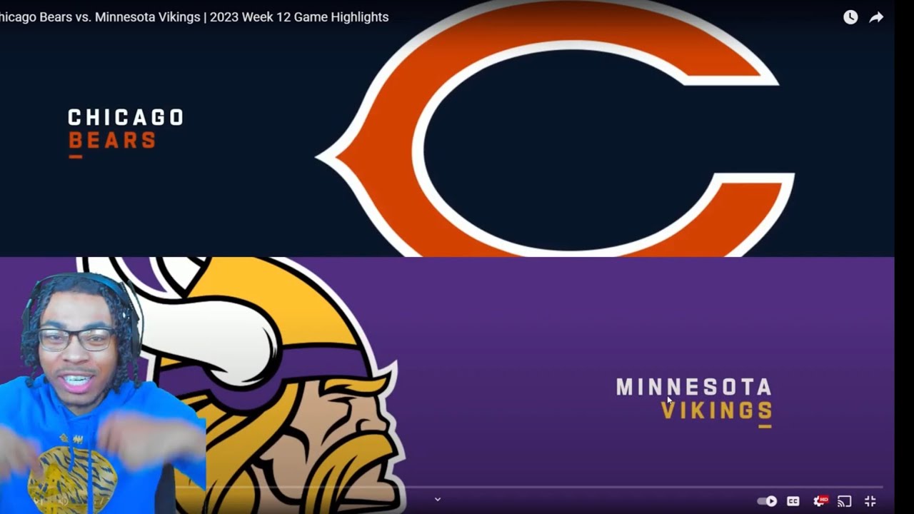 49ERS FAN REACTS TO Chicago Bears Vs. Minnesota Vikings | 2023 Week 12 ...