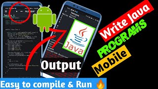 🔴🔥How to write java programs using Android phone || Java programming in Android Phone