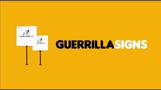 Guerrilla Signs - How to set up your Guerrilla Sign outdoors