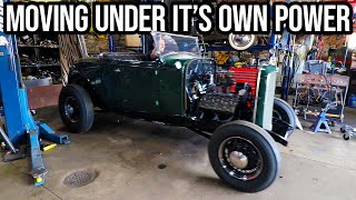 The 1932 Ruined Roadster Is Moving Under Its Own Power!!!