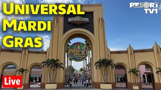 🔴Live: Friday Night Live at Universal Studios Mardi Gras on Valentine's Day - 2-14-25