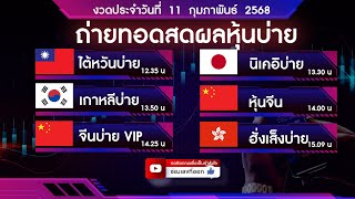 🔴 Live ถ่ายทอดสดผลหุ้น หุ้นวีไอพีบ่าย ไต้หวัน นิเคอิ เกาหลี จีน ฮั่งเส็ง 11 ก.พ. 2568| หวยหุ้นวันนี้