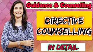 Directive Counselling | B.Ed./M.Ed./UGC NET Education | Inculcate Learning | By Ravina