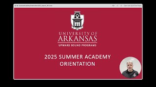 Summer Academy Orientation 2025