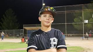 Sunnyside Major Little League shortstop Francisco Rivero comments on advancing to West Regionals