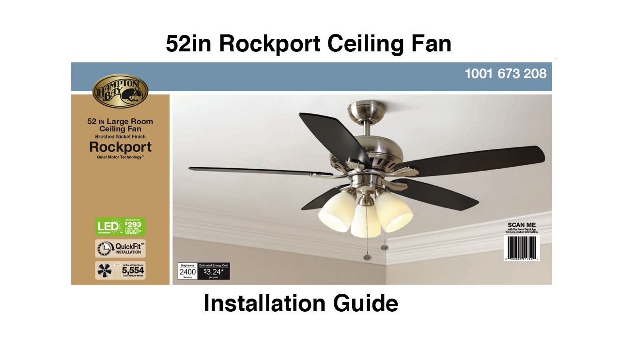 Hampton Bay Ceiling Fan Light Kit Install Homeminimalisite