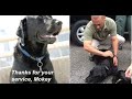 Saying Goodbye Ret. Sgt. Kirk Markham Bids an Emotional Farewell to His Longtime K9 Partner Mokey