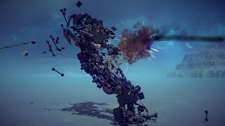 Ironhide Destroyed by Grabber Spin Missiles | Besiege