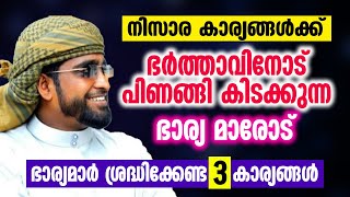 നിസാര കാര്യങ്ങൾക്കു ഭർത്താവിനോട് പിണങ്ങി കിടക്കുന്ന ഭാര്യ മാരോട്