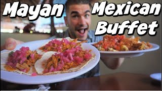 Pro Eater Vs Mexican Food Buffet With Traditional Aztec Food | Chichén Itzá Food Tour | Must See!