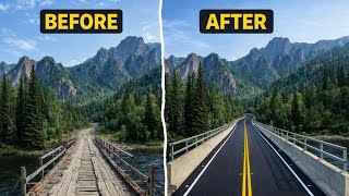 Replacing a Wooden Bridge with a Modern Concrete Bridge | Mountain Highway Bridge Project
