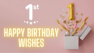 Happy 1st Birthday Wishes HD Video for Baby Girl, Boy | 1st Bday Messages Status | Birthdaywrap