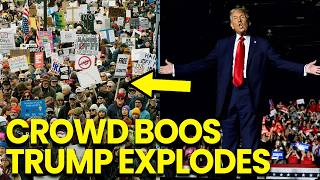 Trump LOSES Ability To SPEAK As CROWD BOOS HIM BADLY Mid SPEECH