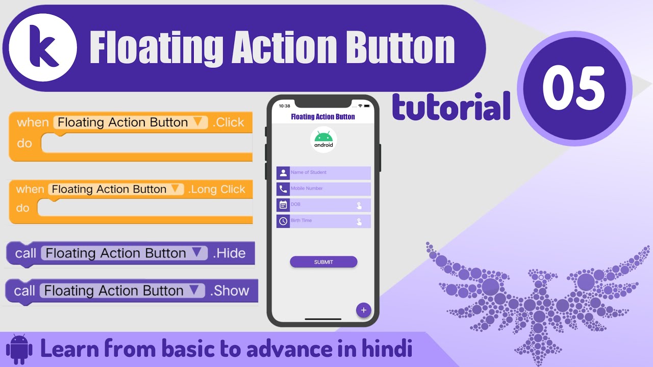 Kodular Floating Action Button Design And Block Tutorial |Kodular ...