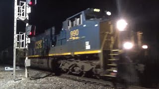 CSX 990 and 40 Lead G034 Southbound - Terre Haute, IN 3-3-21