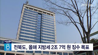 전북도, 올해 지방세 2조 7억 원 징수 목표