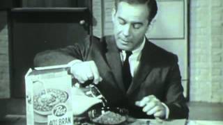 VINTAGE LATE 1950's COMMERCIAL with HARRY MORGAN - 40% BRAN FLAKES