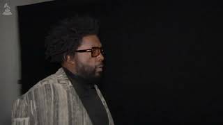 QUESTLOVE Backstage at the 2023 GRAMMYs