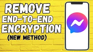 How to DISABLE END TO END ENCRYPTION In Messenger 2024 | TURN OFF End to End Encryption on Messenger