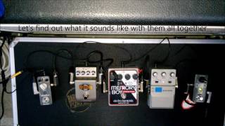 Shoegaze sounds with cheap pedals.