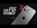 How to Save PDF Document on iPhone (tutorial)