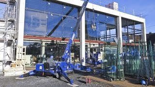 Minikran mit Glassauger für Glasmontage mieten