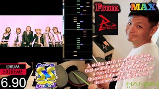 GITADORA【ギタドラ】 Strike Party!!! (DrumMania Extreme) SS EXCELLENT!!!