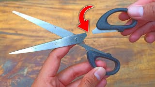 Very Strong 100%..!! Repairing Scissors With Super Glue, Baking Soda And Styrofoam
