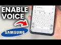 How To Enable Voice Input Speech To Text On Samsung Keyboard - Full Guide