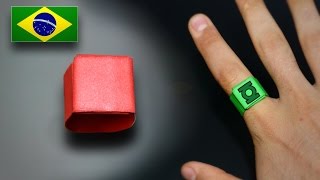 Origami: Anel Simples - Instruções em Português PT-BR