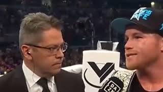 Canelo Alvarez vs Billy Joe Saunders - Post Fight Interview