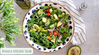 Lemony Avocado Arugula Salad - The One You'll Never Get Tired Of!  Batels Kitchen