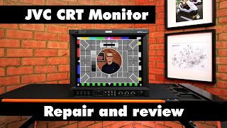 JVC CRT Monitor | Scratched screen repair and review