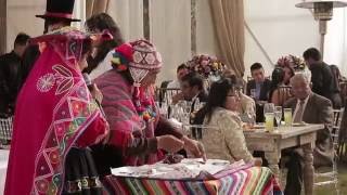 Traditional Andean wedding ceremony