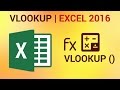 How to use VLOOKUP in Excel 2016