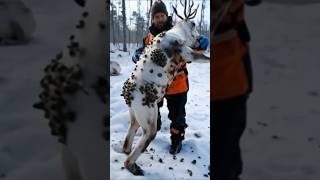 A Reindeer Covered in Burrs (Barnacles) – A Heartwarming Tale of Animal Care \u0026 Awareness